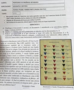 Examen oposiciones Geografía e Historia. Castilla y León. 2026